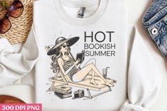 Hot bookish PNG, Funny Retro Girl sublimation PNG Product Image 3