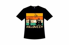 Halloween Vintage Color T-shirt Design Product Image 2