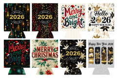 33 Christmas &amp; New Year 2026 Can Cooler Wraps Bundle Product Image 3