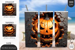3D Halloween Tumbler Wrap | 3D Sublimation Wrap Design Product Image 1