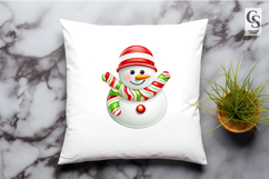 Candy Style Snowman Clipart Sublimation PNG Product Image 2