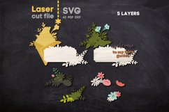 Spring Welcome SVG laser cut files for Glowforge Product Image 2