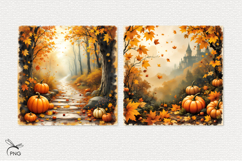 Halloween pumpkins digital paper Product Image 2