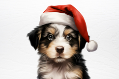 Christmas Peeking Dogs Clipart PNG Product Image 2