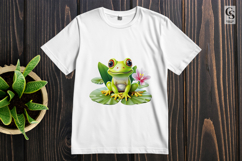 Cute Frog Clipart Sublimation PNG Product Image 2