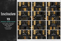 Gold and Black Zodiac Pattern Bundle Product Image 2