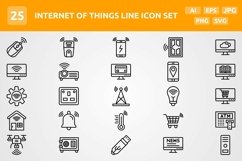 25 Internet of Things Line Icon Set Product Image 1