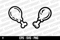 cooked chicken leg or drumstick. Product Image 2