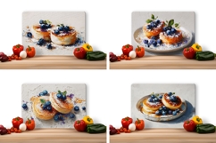 Berries Cutting Board, Cupcakes Cutting Board, Food PNG Product Image 2