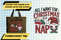 Bold PNG Template for Tote Bag Prints , Gnome Product Image 1