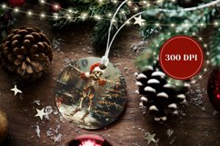 Funny Christmas Skull Ornament, Christmas Tree Ornament Product Image 2