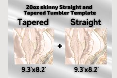 Peach Agate Gold Marble 20 oz sublimation design tumbler Product Image 2