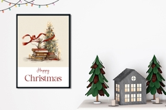 Cute Christmas Mouse Greeting Card, Happy Christmas Card Product Image 2