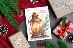 Winter Lights 8 Watercolor Cliparts PNG sublimation Product Image 5