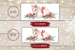 Watercolor Christmas Horse Mug, Cute Christmas Animals Mug Product Image 2