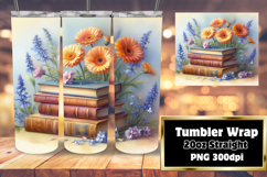 VIBRANT 20oz Gift Tumbler Design , Books Product Image 1