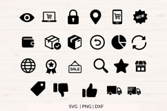 Store Icons SVG Bundle | 46 Ecommerce Website Icons Product Image 2