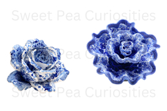 Blue Toile, Ephemera, PNG, Clipart, Junk Journal, flowers Product Image 2