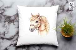 Elegant Horse Head Clipart Sublimation PNG Product Image 2