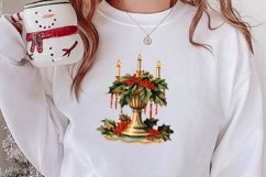 Vintage Christmas Clipart Sublimation, Christmas Clipart Product Image 2