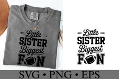 Little Sister Biggest Fan Svg | Game Day Svg | Shirt Svg Product Image 3