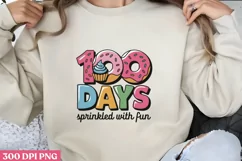 100 Days Sprinkled PNG, 100 Days Of School Sublimati Product Image 1