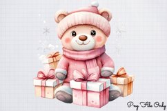 Pink Christmas Clipart PNG Product Image 1