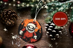 Creepy Monster Ornament, Spooky Village Ornament PNG Product Image 2