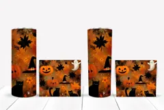 Kids Halloween Tumbler Design, Halloween Pumpkins Tumbler Product Image 2