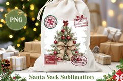 Cozy Christmas Tree Santa Sack, Christmas Tree Gift Bag Product Image 1