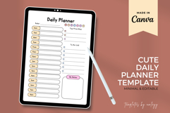 Cute Daily Planner Template Editable Canva Planner Product Image 2