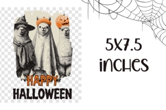 Happy Halloween Towel, Funny Lama Towel Sublimation Product Image 2