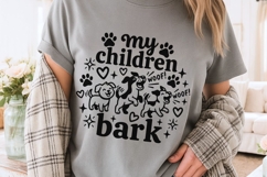 My Children Bark Svg, Dog Mom Svg, Funny Dog Lover Svg. Product Image 3