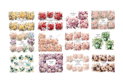 Flowers Mega Clipart Bundle, Floral Clipart, Huge Bundle Product Image 2
