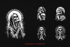 10 Bundle Dark Art Skull Praying Mother Marry Rose Women Product Image 3