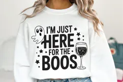 I'm just here for the Boos Svg | Halloween Svg | Shirt Svg Product Image 1