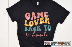 Game lover back to school SVG Design, Back to school Product Image 1