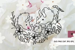 Family SVG - Newborn SVG, Family Round Sign Product Image 2