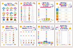 Months and Seasons Worksheets Product Image 2