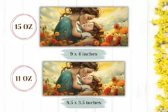 Mothers Day Mug Sublimation PNG, Best Mom Mug Wrap Template Product Image 2
