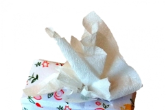 Miniature tissue box making tutorial origami paper dollhouse Product Image 2