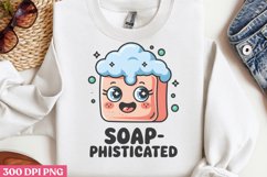 Soap phisticated PNG, Funny Puns Sublimation PNG Product Image 2