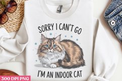 Sorry i can&#039;t go PNG, Funny Animal Sublimation PNG Product Image 3