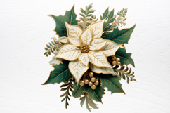 Vintage Green Christmas Clipart PNG Product Image 2
