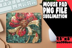 Sparkly Flower Mosaic Mouse Pad Design PNG Product Image 1
