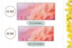 Pink Fur Mug Design, Pink Glitter Mug Sublimation Product Image 2