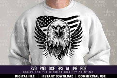 Eagle with USA Flag. Patriotic. Independence Day. 4th July. Product Image 2