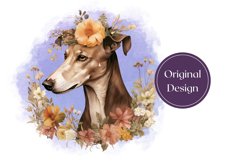Greyhound Dog Tumbler Wrap Design, Dog Sublimation Design Product Image 2