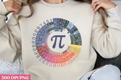 .PEACE OF PI PNG, Pi Day Sublimation PNG Product Image 1