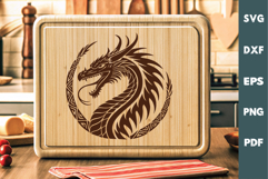 Dragon Design, Cutting board, Laser cut, Cricut svg Product Image 1